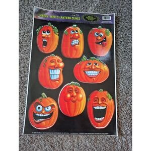 HALLOWEEN BEISTLE WACKY JACK-O-LANTERN CLINGS 2006!